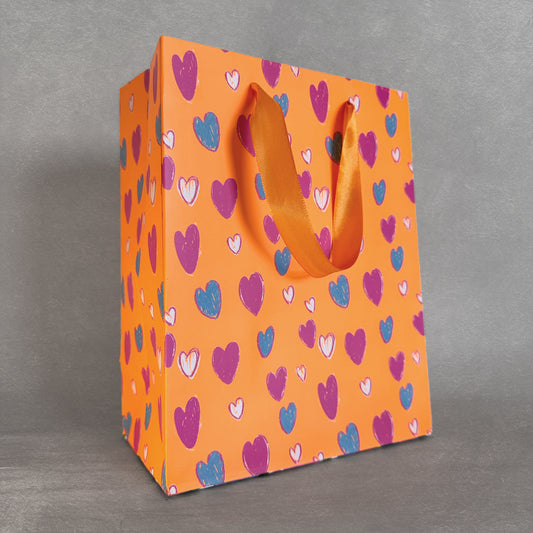 Bolsa para Regalo - Motivo Corazones Coloridos