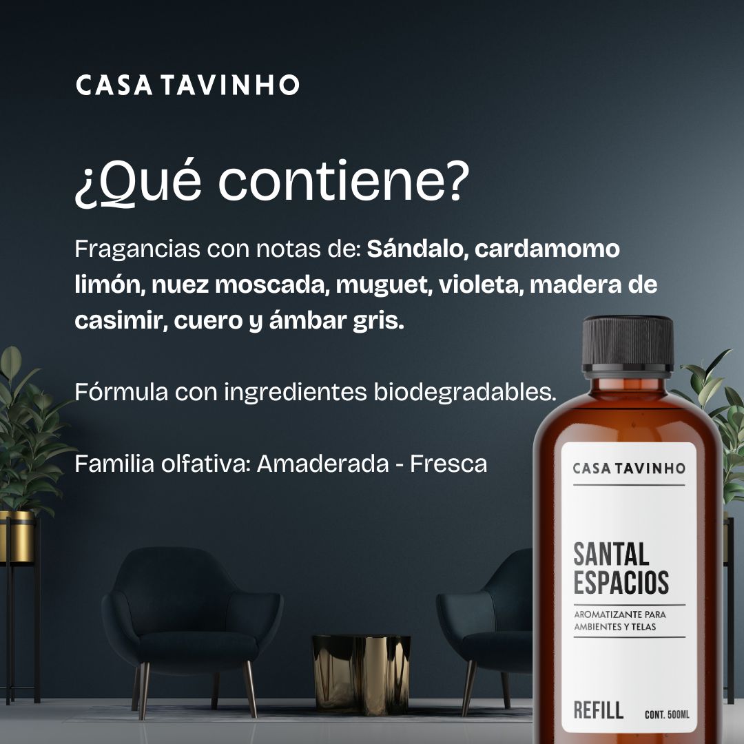 SANTAL ESPACIOS - REFILL 500ML