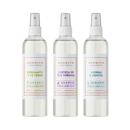 Aromatizantes para momentos del día 3Pack - Mañana, Tarde y Noche - 120ml c/u