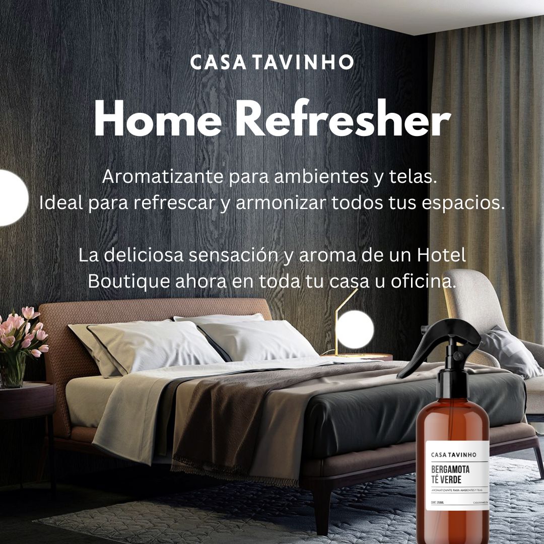 Home Refresher - Bergamota Té Verde - Aromatizante Ambientes & Telas - Citrus Cameila