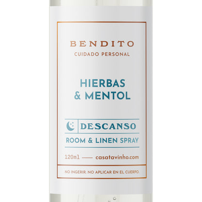 Descanso - Aromatizante Ambiental, Cama, Almohadas - Aroma Hierbas Frescas & Mentol