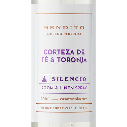 Silencio - Aromatizante Ambiental, Cama, Almohadas - Aroma Corteza de Té & Toronja